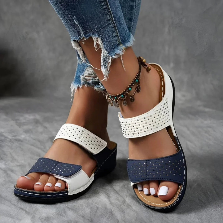 Orthopädische Sandalen Damen mit Klettverschluss