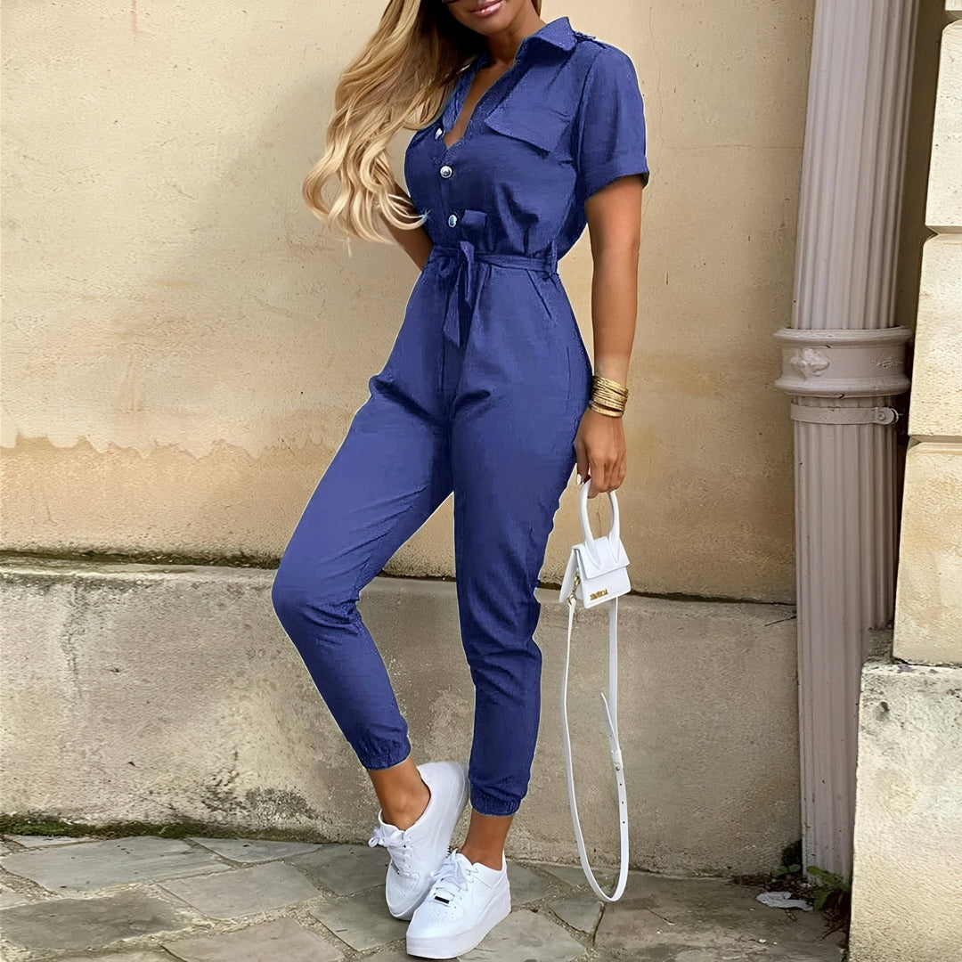 Cecilia – Eleganter taillierter Jumpsuit