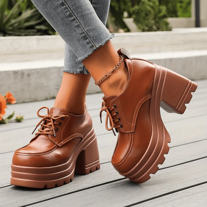 Gabriella - Stilvolle, klobige Schuhe mit dicken Absätzen für Damen