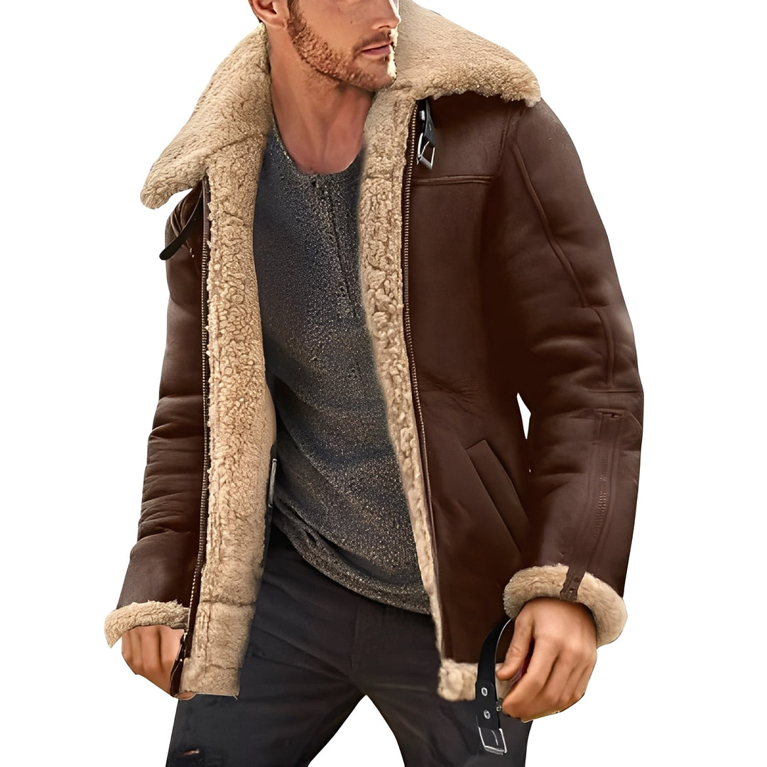 Jeffrey - Stilvolle Herrenjacke mit Sherpa-Futter