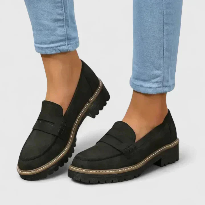 Orthopädische Slipper für Damen | Grobe Sohle