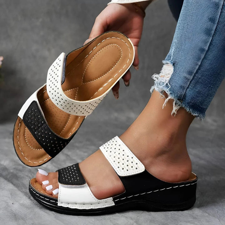 Orthopädische Sandalen Damen mit Klettverschluss
