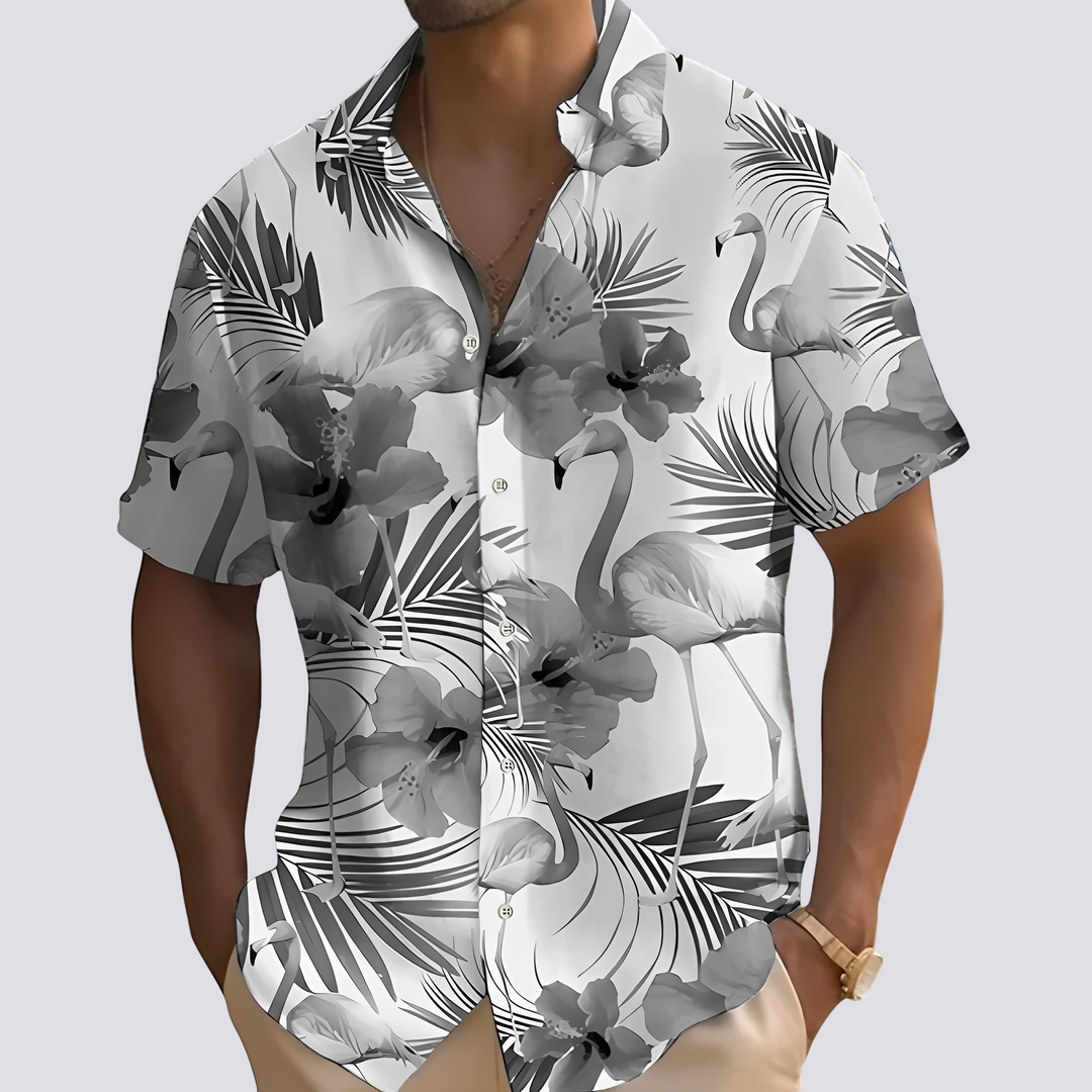 Philip - Chic Herrenhemd mit Hawaii-Design