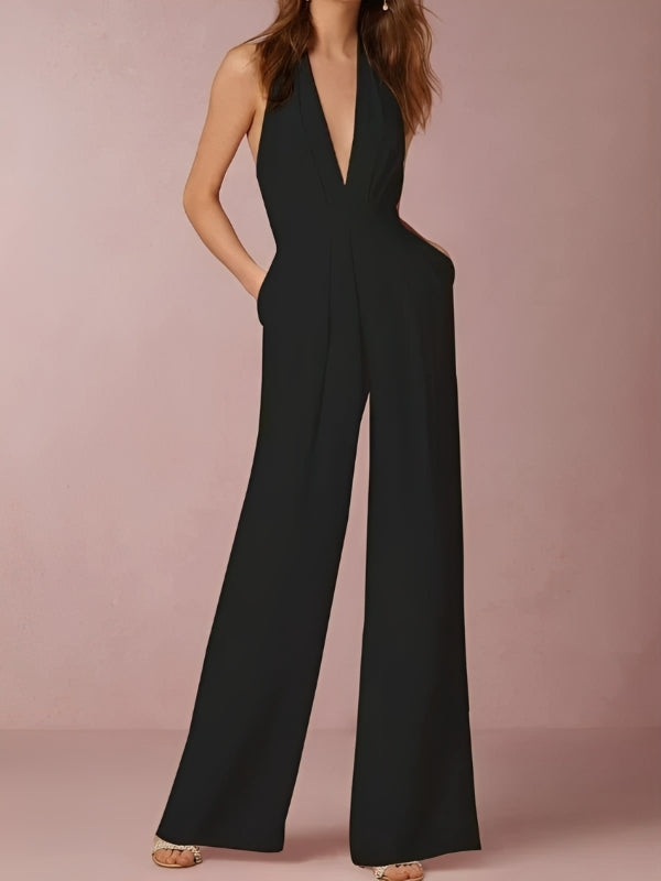 Katie - Eleganter Damen-Jumpsuit mit weitem Bein