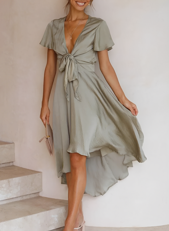 Ellia - Stilvolles, asymmetrisches Damenkleid