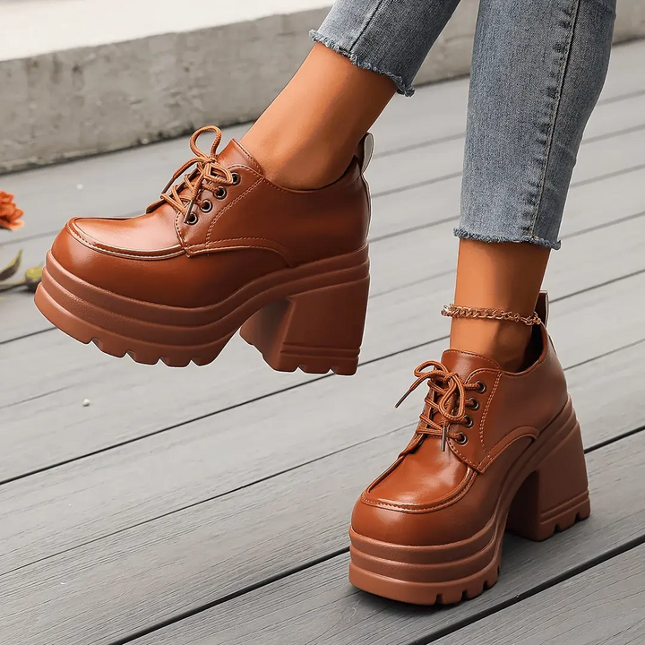 Gabriella - Stilvolle, klobige Schuhe mit dicken Absätzen für Damen