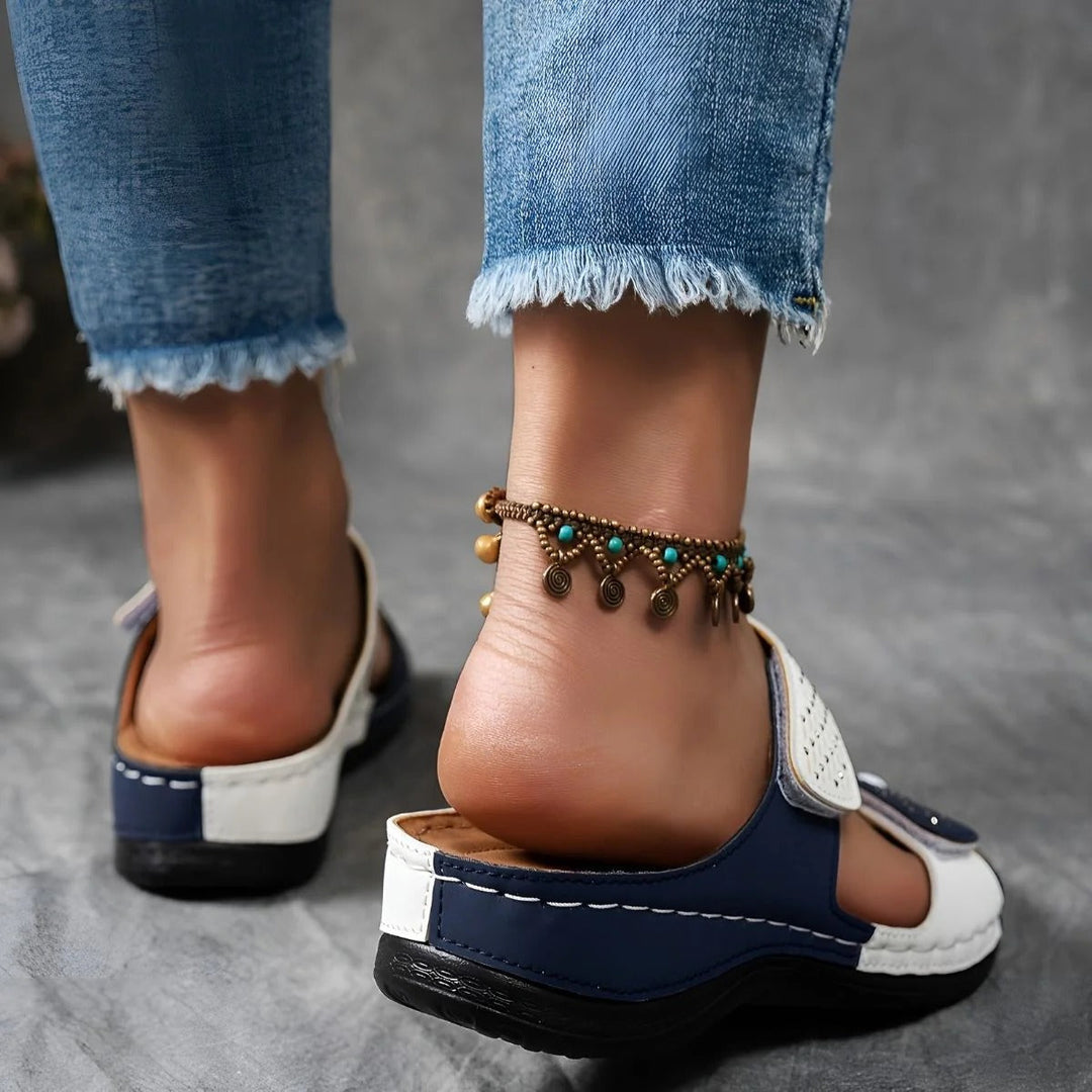 Orthopädische Sandalen Damen mit Klettverschluss