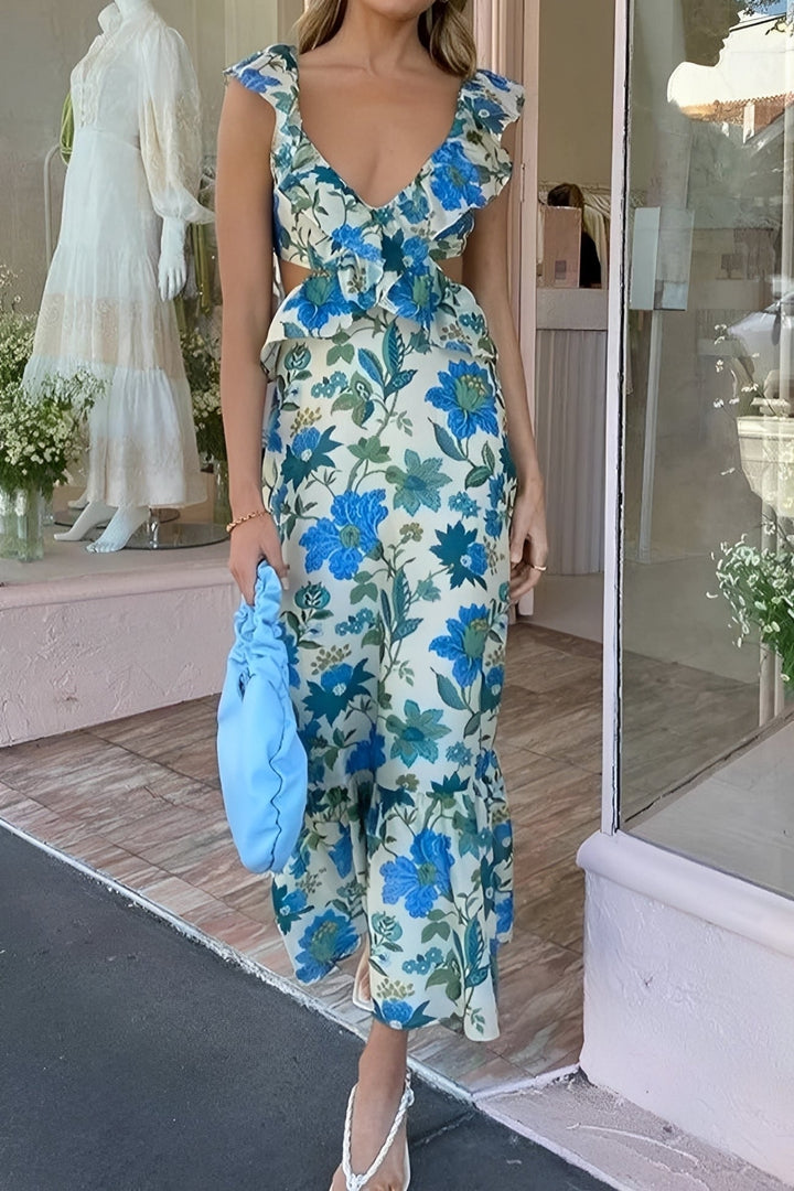 Sasha - Stilvolles rückenfreies Maxikleid für Damen