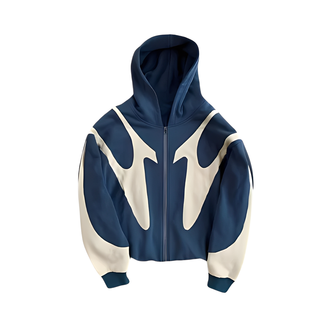 Lloyd - Modischer Herren-Hoodie mit Reißverschluss und Grafikmotiv