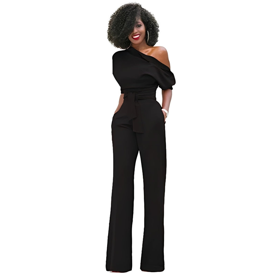 Marie - Stilvoller schulterfreier Jumpsuit für Damen