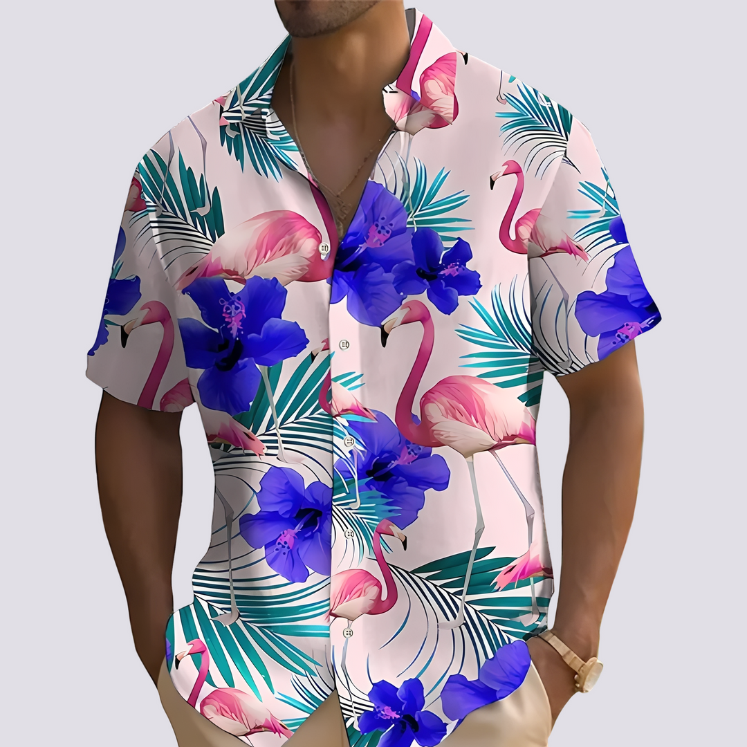 Philip - Chic Herrenhemd mit Hawaii-Design