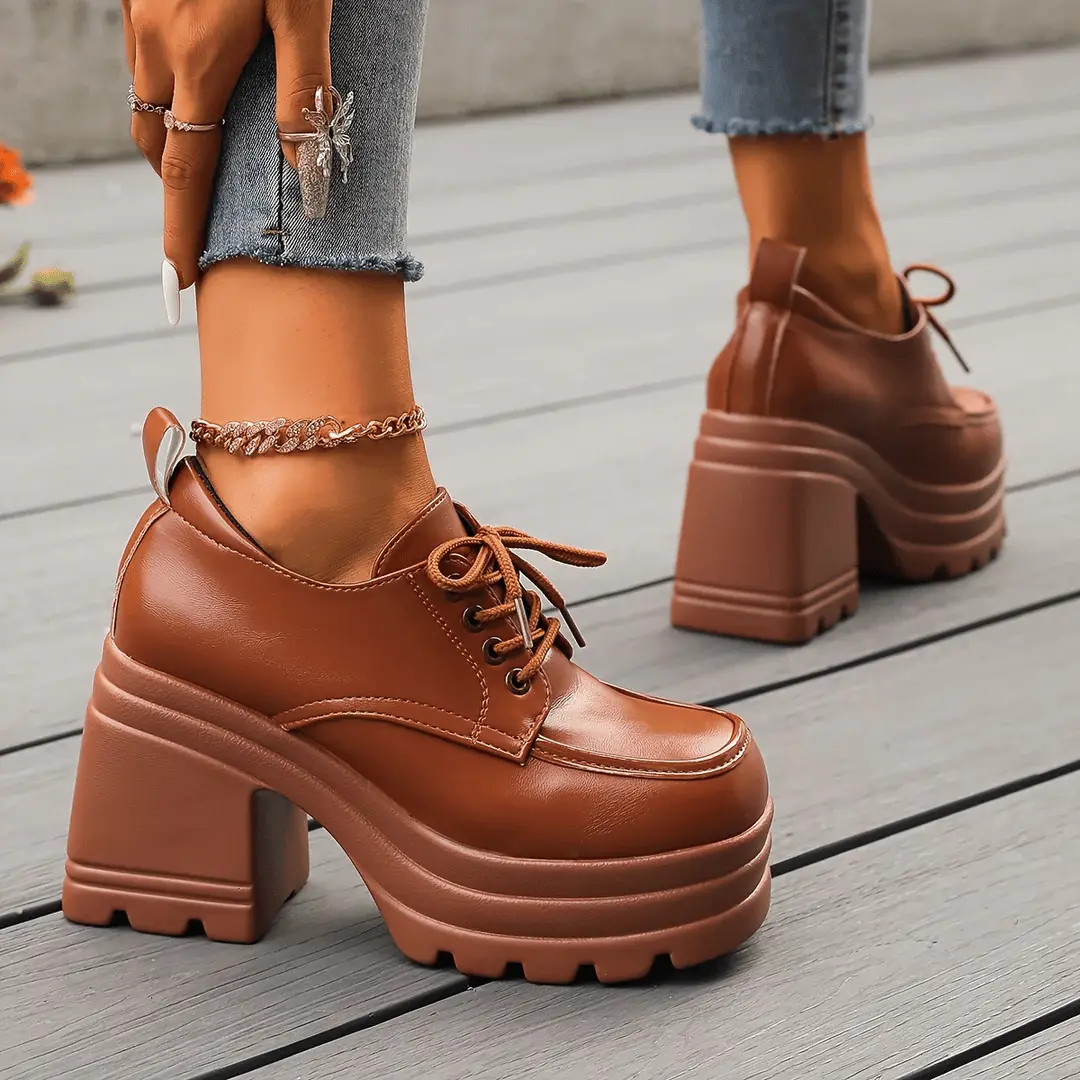 Gabriella - Stilvolle, klobige Schuhe mit dicken Absätzen für Damen