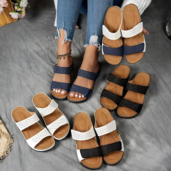Orthopädische Sandalen Damen mit Klettverschluss