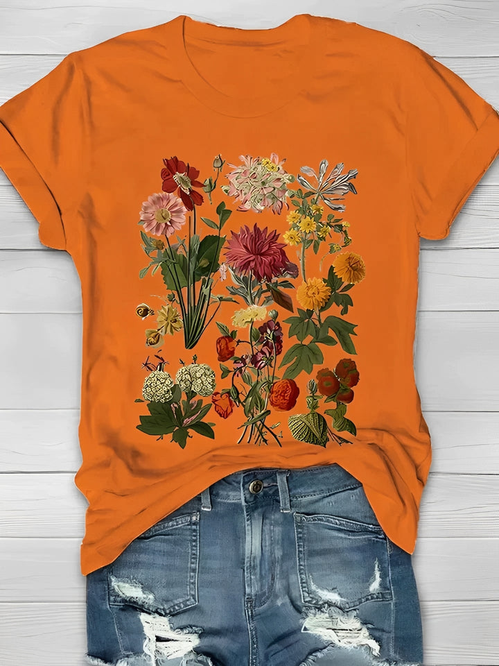 Annalise - Elegantes T-Shirt mit Blumenmuster für Damen