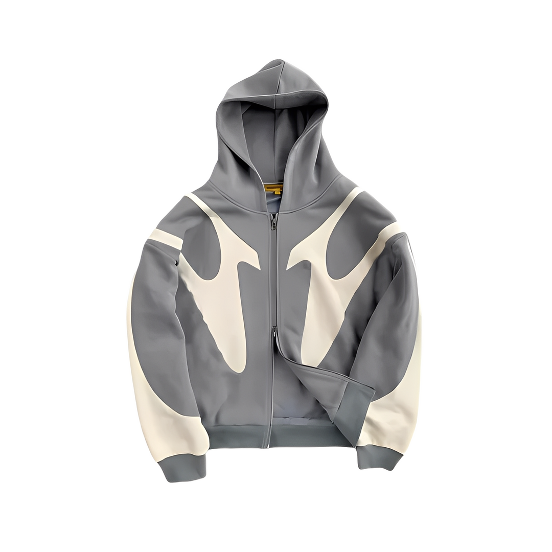 Lloyd - Modischer Herren-Hoodie mit Reißverschluss und Grafikmotiv