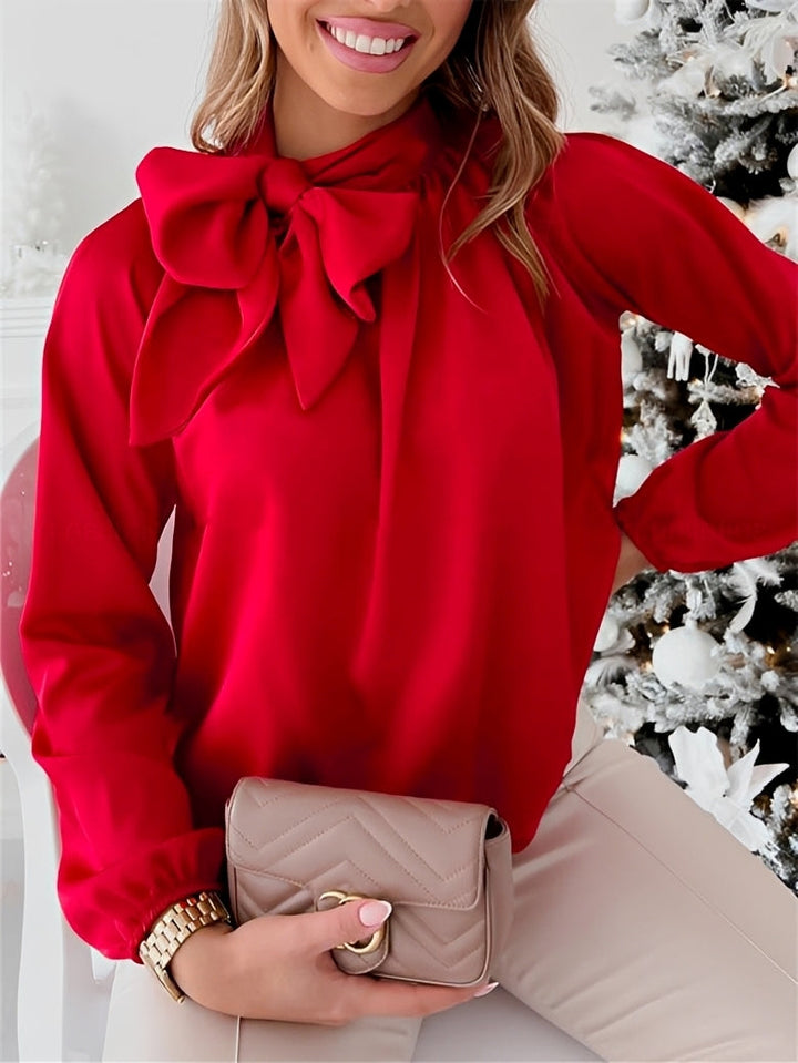 Juliette – Elegante Bluse mit Schleifenkragen