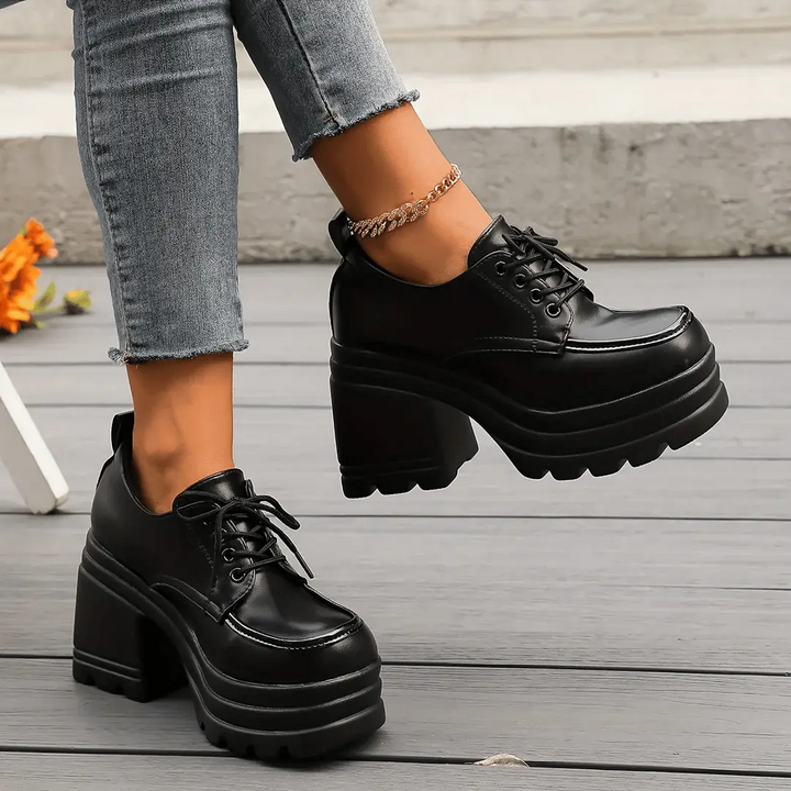 Gabriella - Stilvolle, klobige Schuhe mit dicken Absätzen für Damen