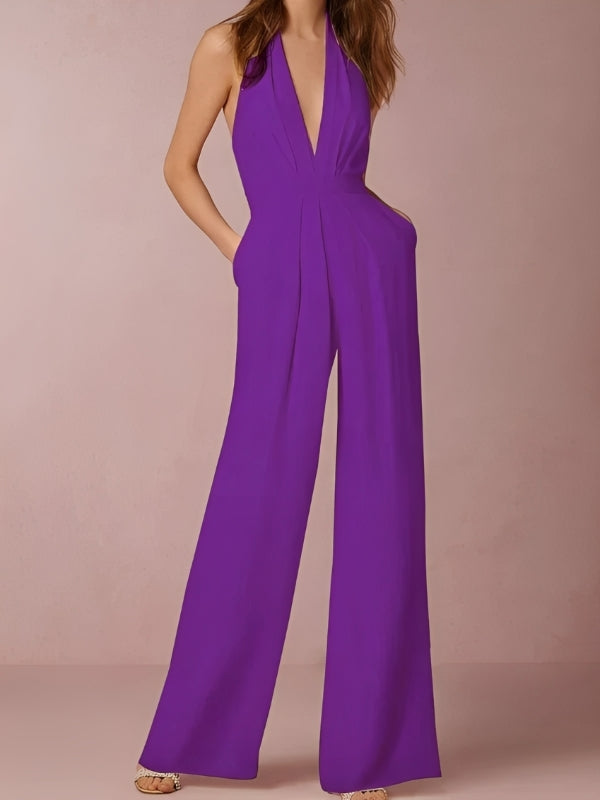 Katie - Eleganter Damen-Jumpsuit mit weitem Bein