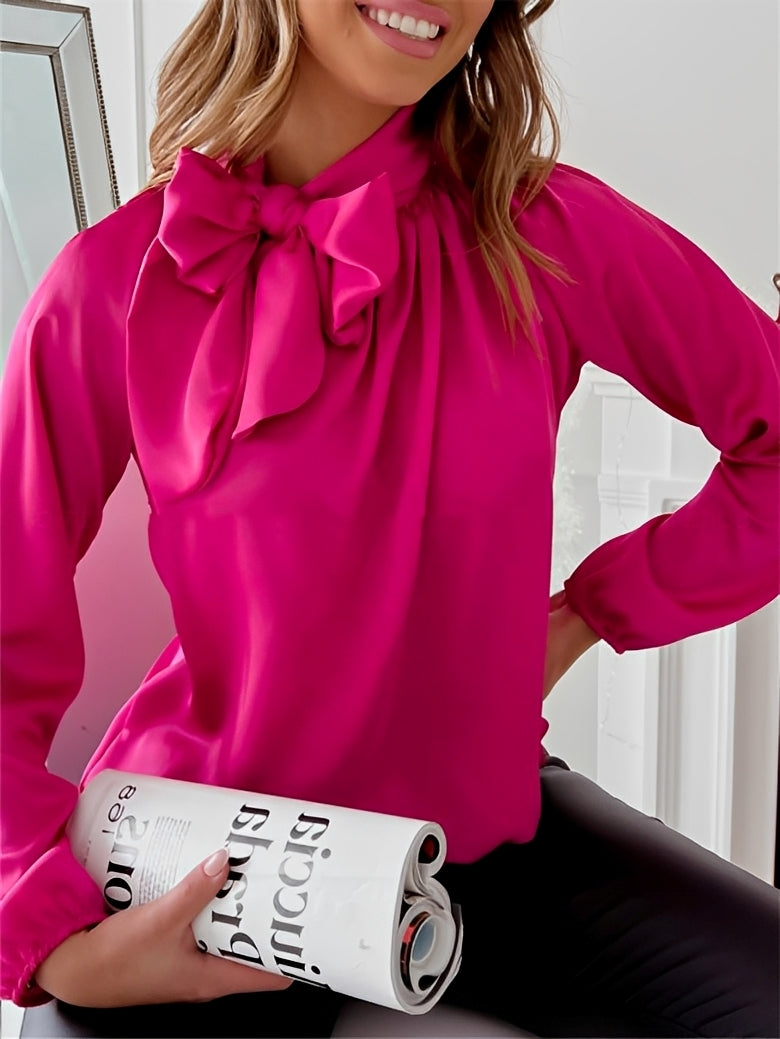 Juliette – Elegante Bluse mit Schleifenkragen