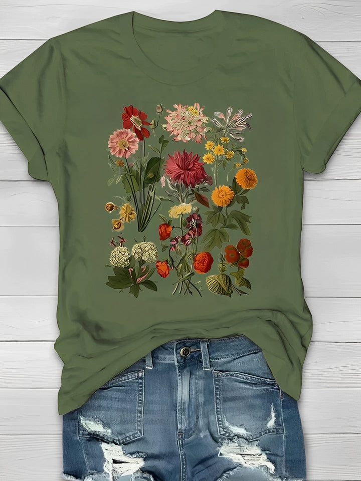 Annalise - Elegantes T-Shirt mit Blumenmuster für Damen