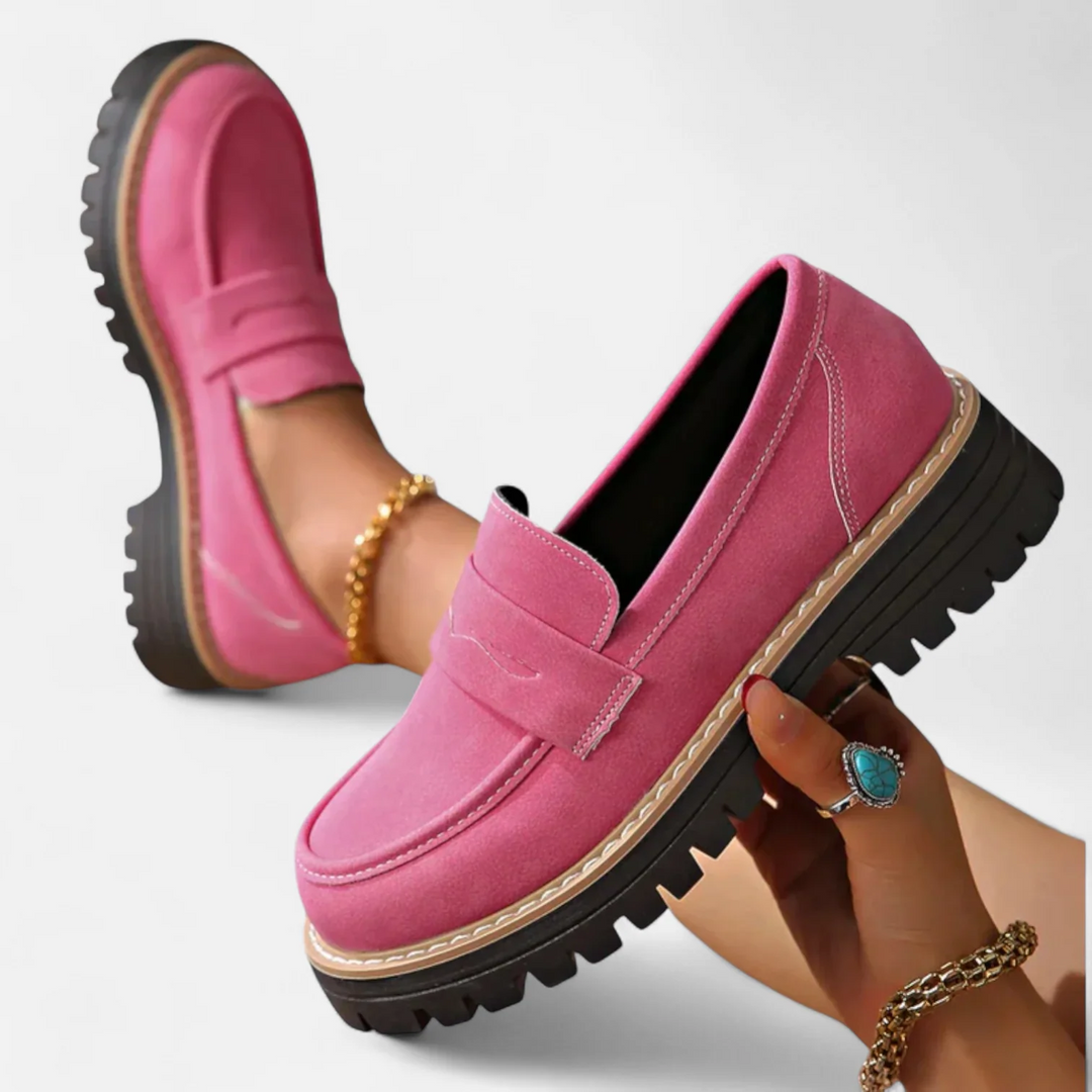 Annika | Damen Klassische Loafer mit Markanter Sohle