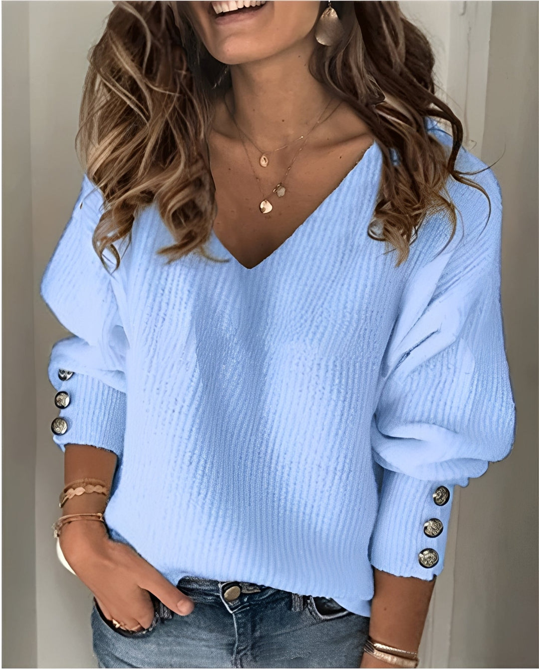 Beck – V-Ausschnitt Pullover