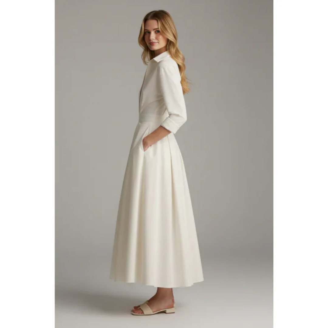 Irina | Damen Sommer Midikleid Elegant für Strand und Alltag