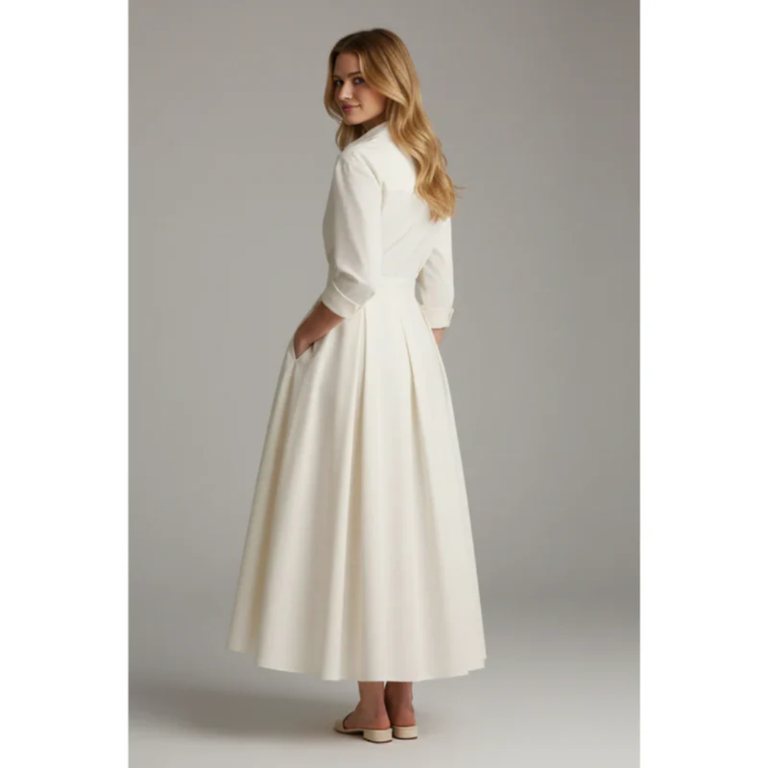 Irina | Damen Sommer Midikleid Elegant für Strand und Alltag