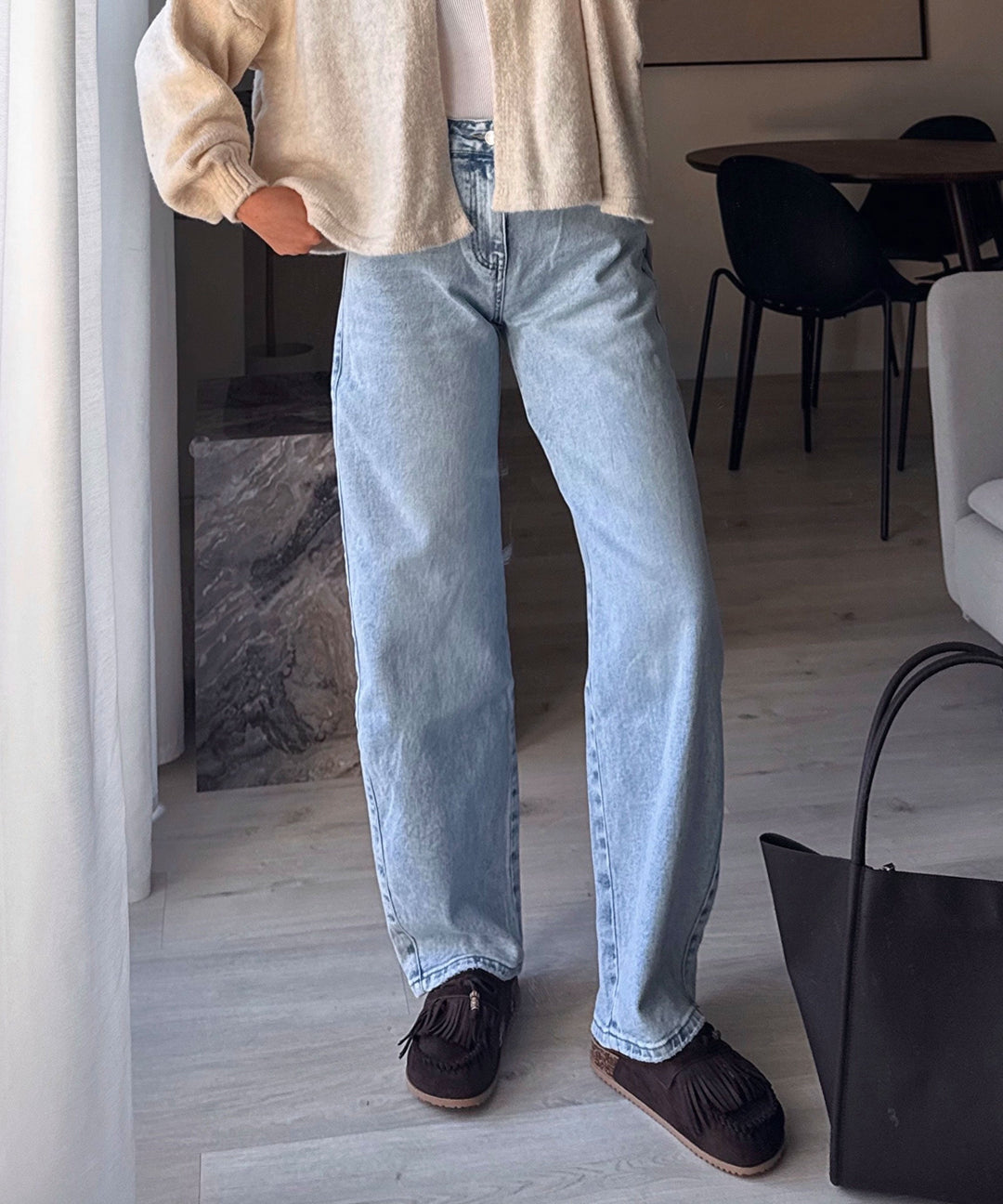 Barrel Jeans Saralena Hellblau Ladypolitan ♡