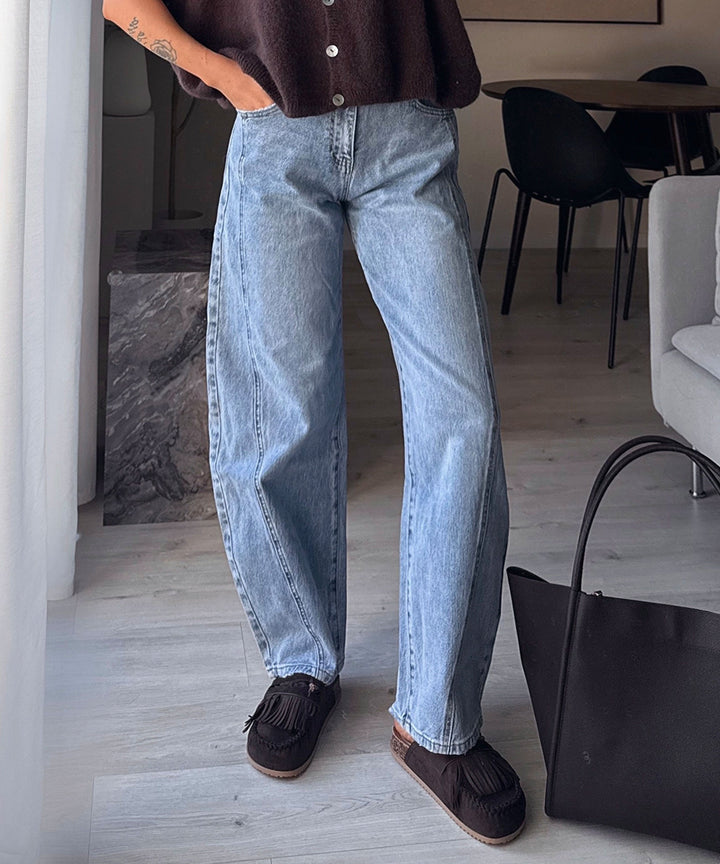 Barrel Jeans Cleonita Hellblau Ladypolitan ♡