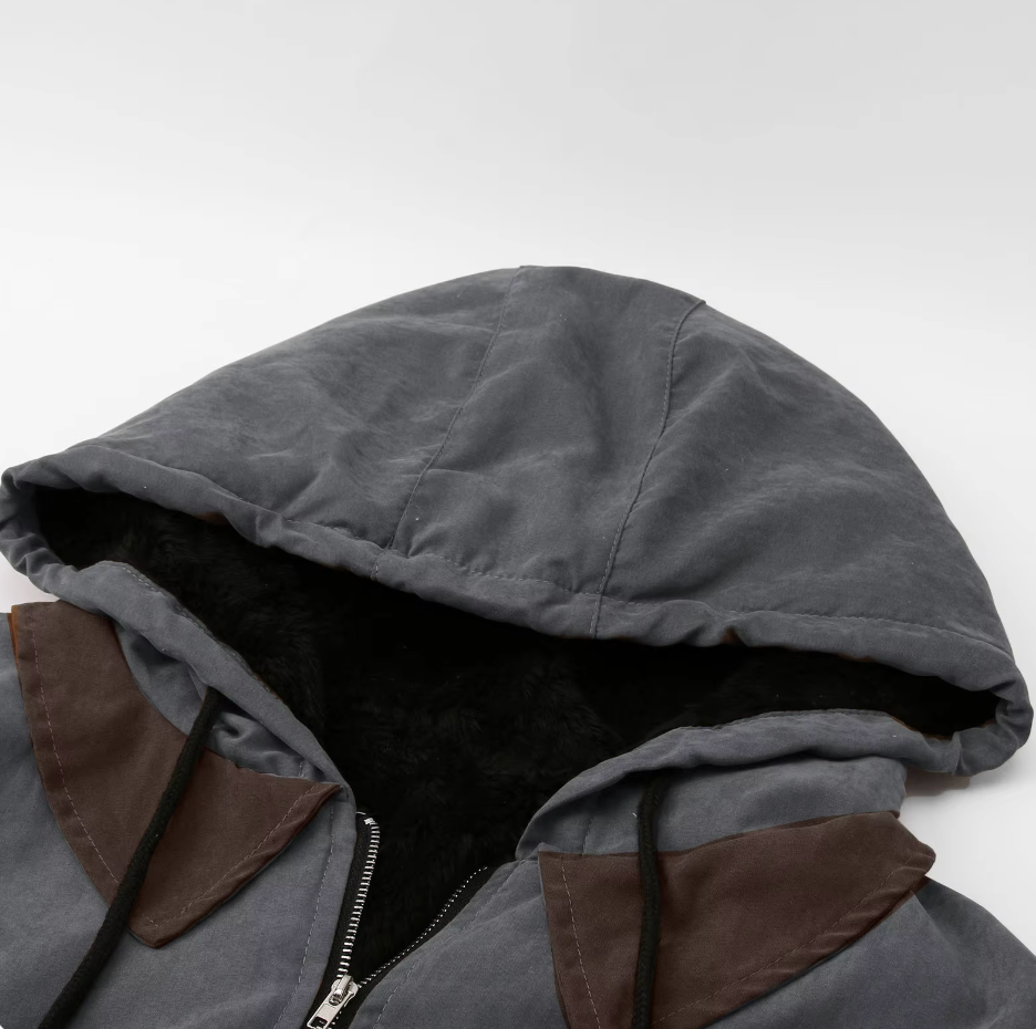 Übergangsjacke | Kapuze und Frontreißverschluss