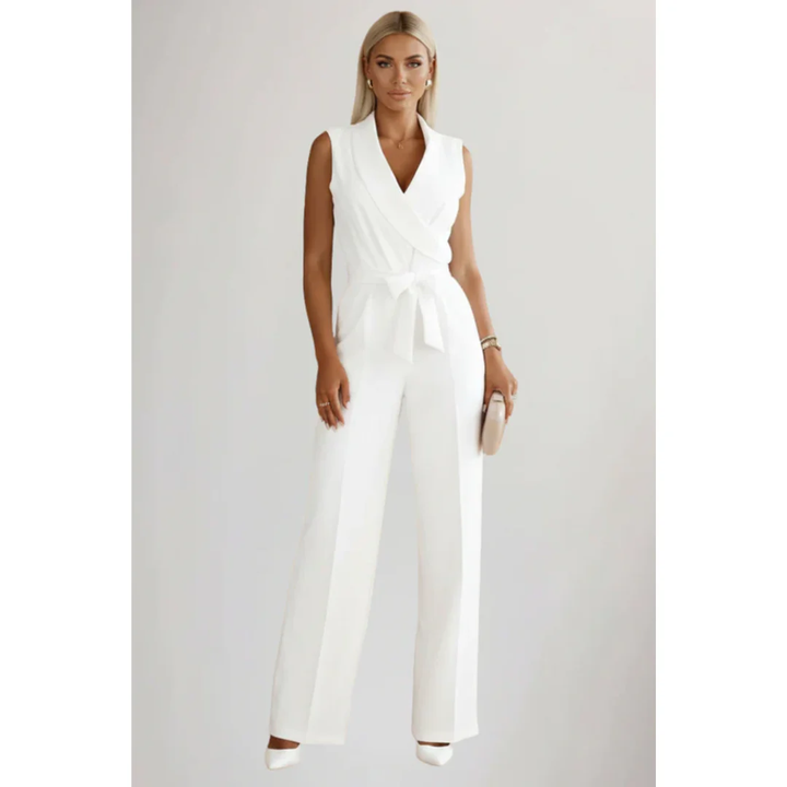 Janina | Damen Jumpsuit Für Abend Mit V Ausschnitt