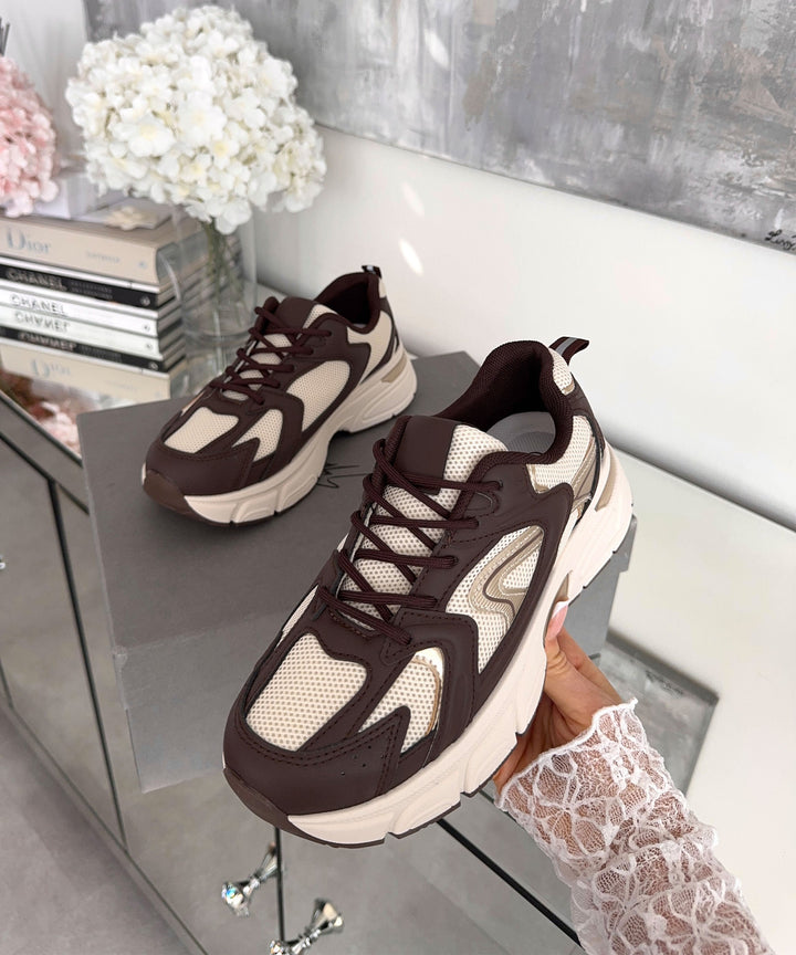 Sneaker Ronja Beige Braun Ladypolitan ♡