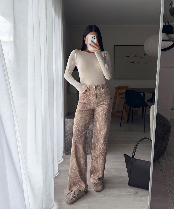Viskose/Kaschmir Oberteil Sinna Beige Ladypolitan ♡