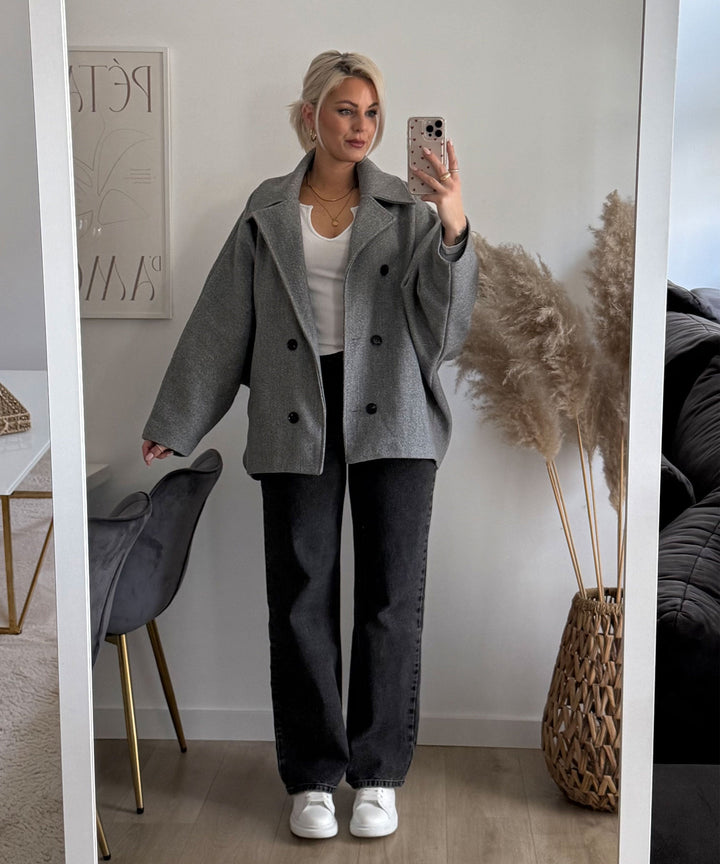 Oversize Jacke Joana Grau