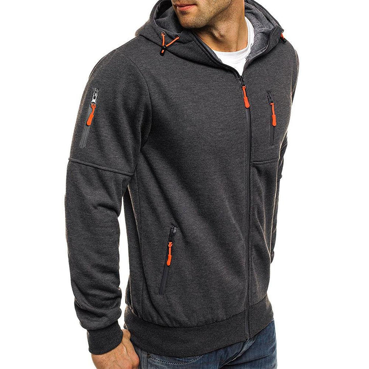 Kapuzensweatshirt Mit Reißverschluss | Sportlicher Hoodie Stil