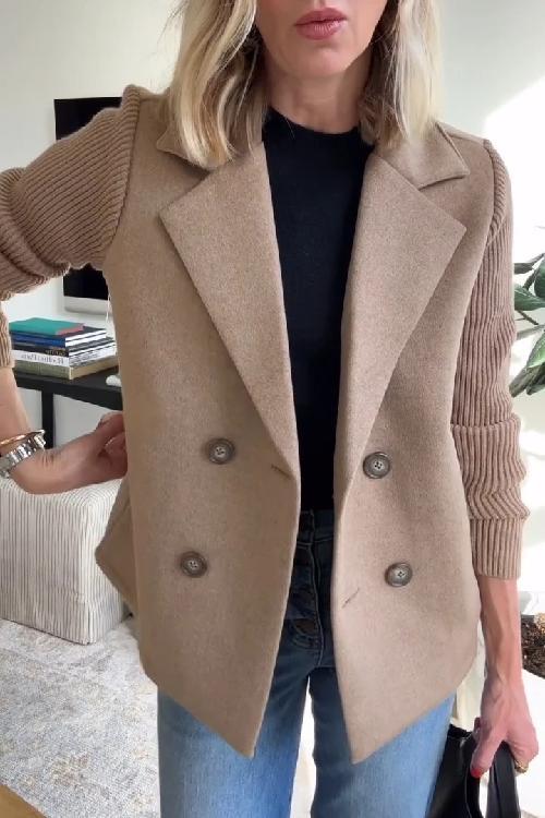 Veronika | Damen Blazer mit langen Ärmeln und Knopfleiste vorne