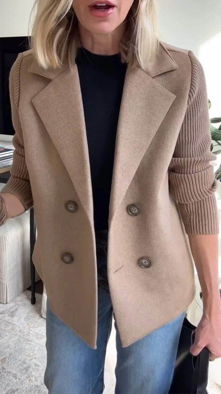 Veronika | Damen Blazer mit langen Ärmeln und Knopfleiste vorne