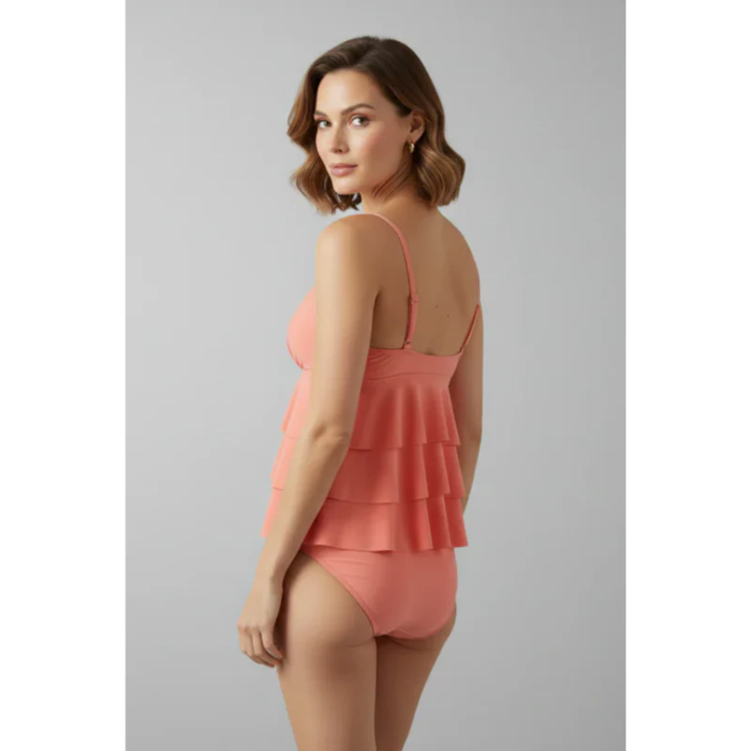 Judith | Damen Tankini Set Strand Badebekleidung Elegant