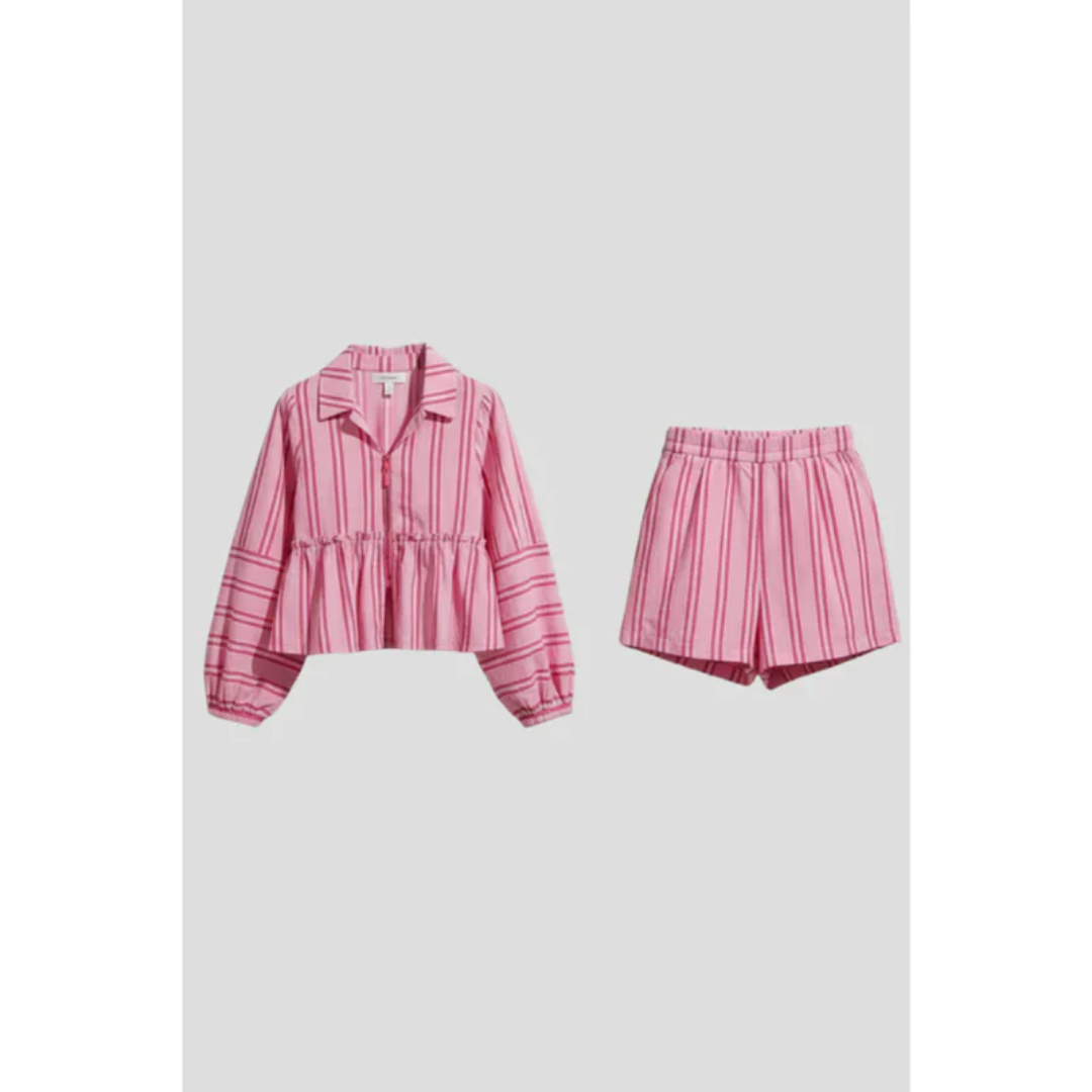 Jana | Damen Zweiteiler Mit Shorts Und Print Für Strand
