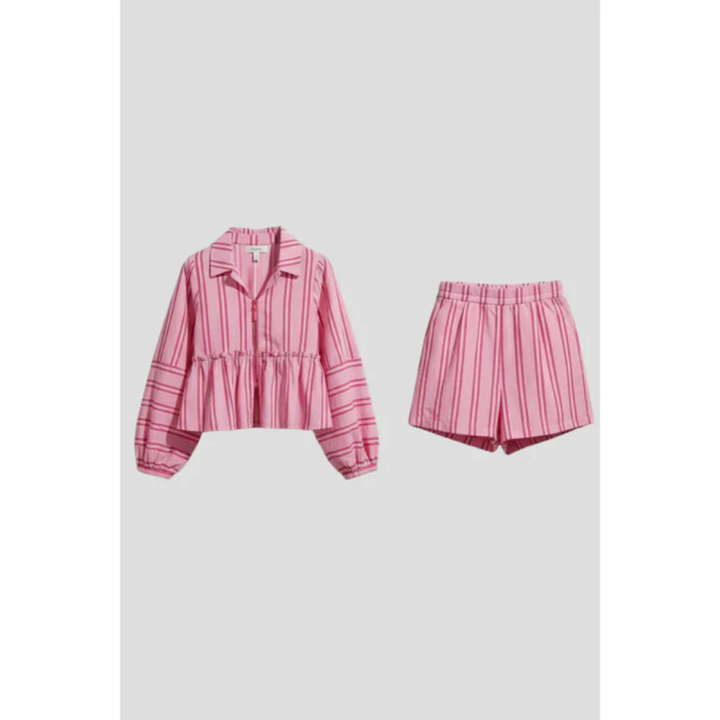 Jana | Damen Zweiteiler Mit Shorts Und Print Für Strand