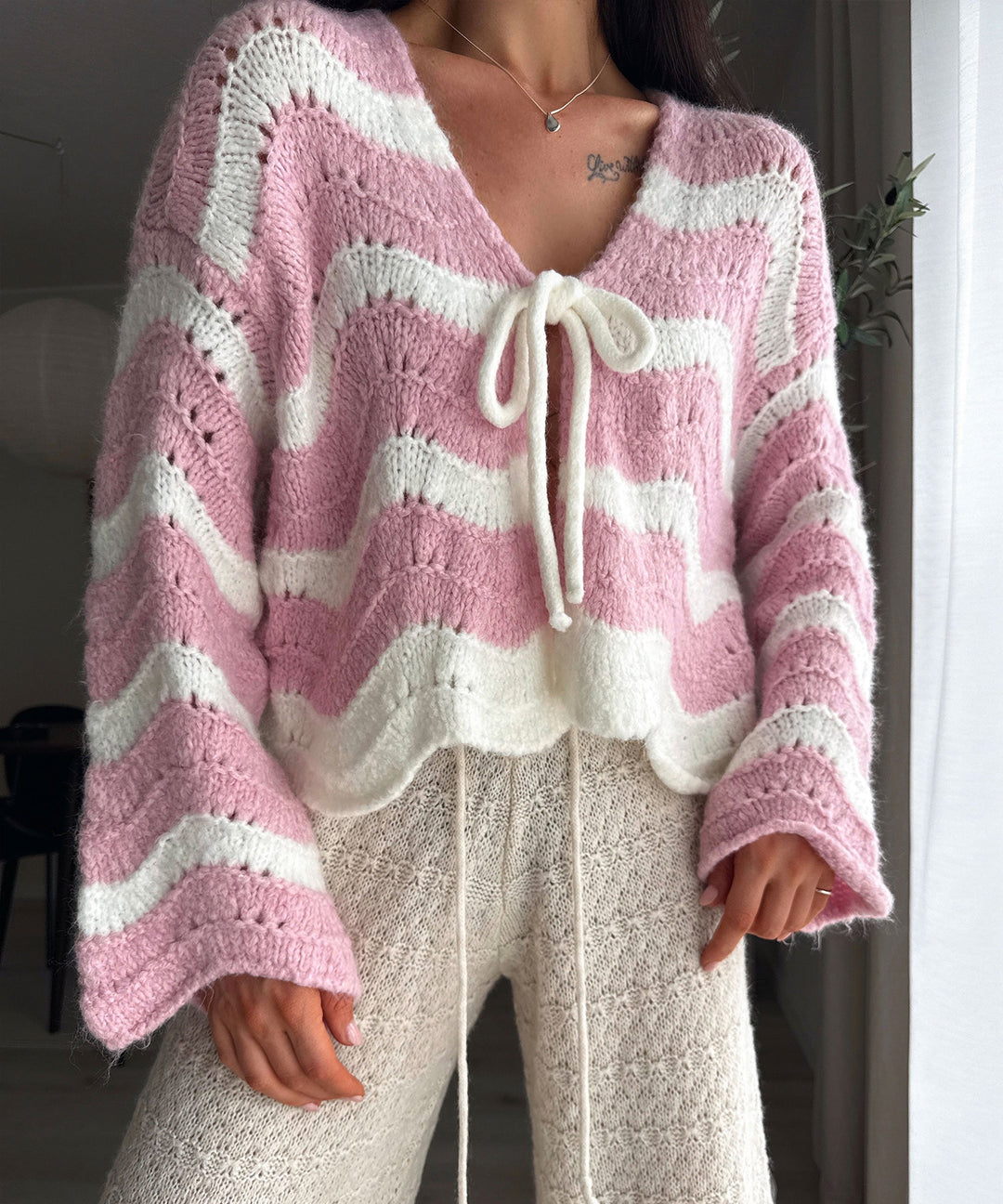 Strickjacke Leali Rosa Ladypolitan ♡