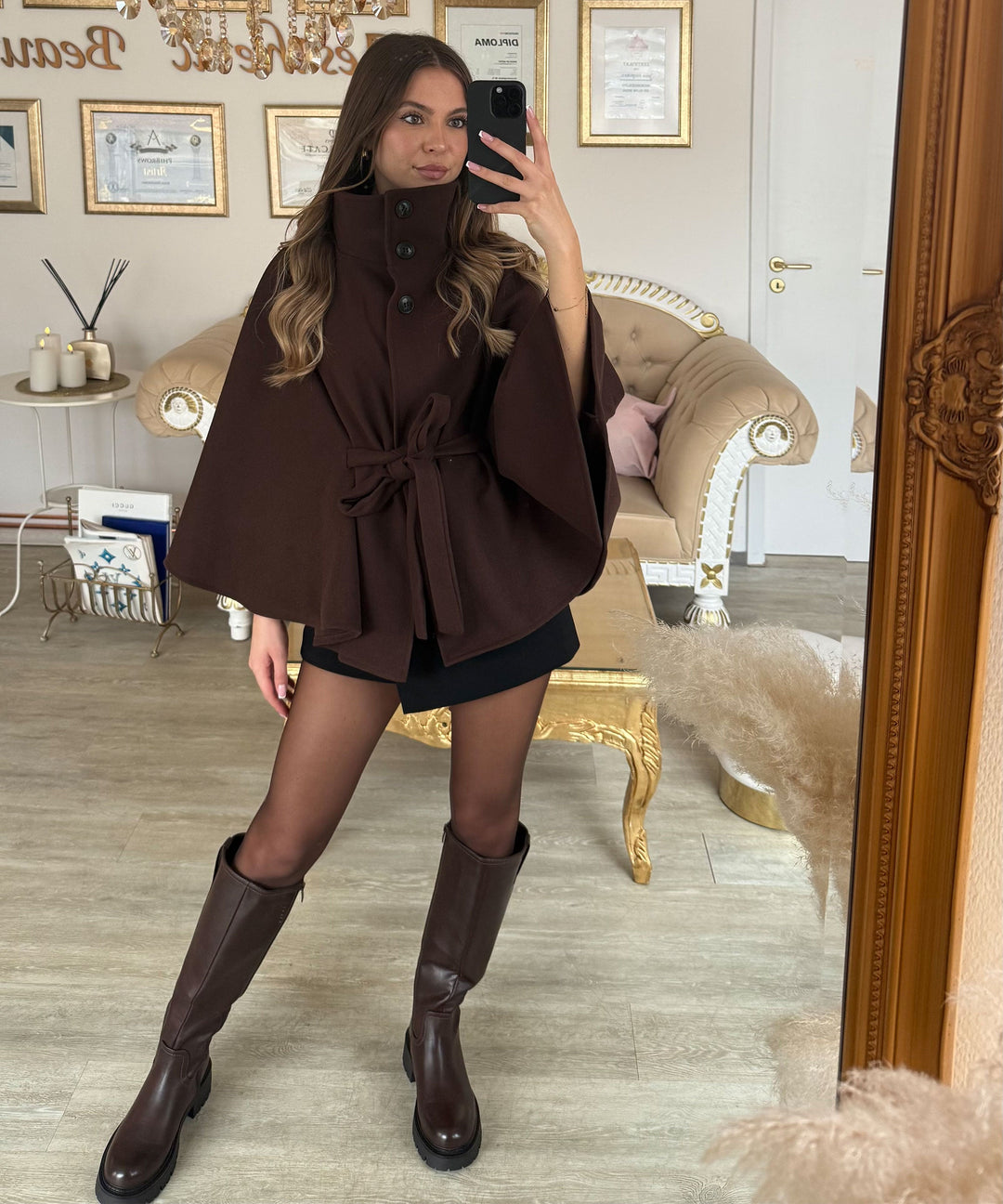 Poncho Karah Braun Ladypolitan ♡