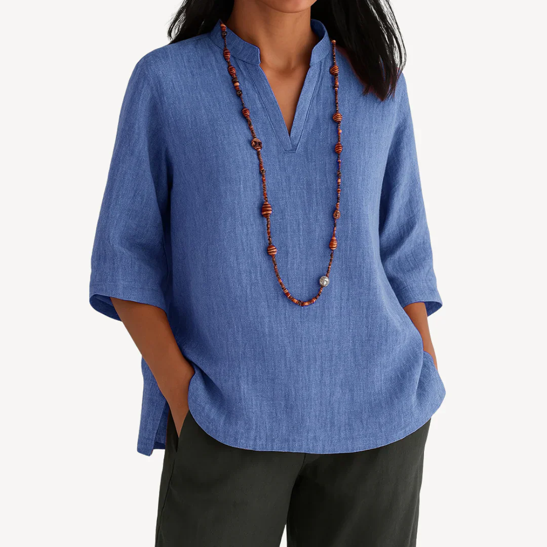 Karin | Damen Sommer Bluse Für Warme Tage
