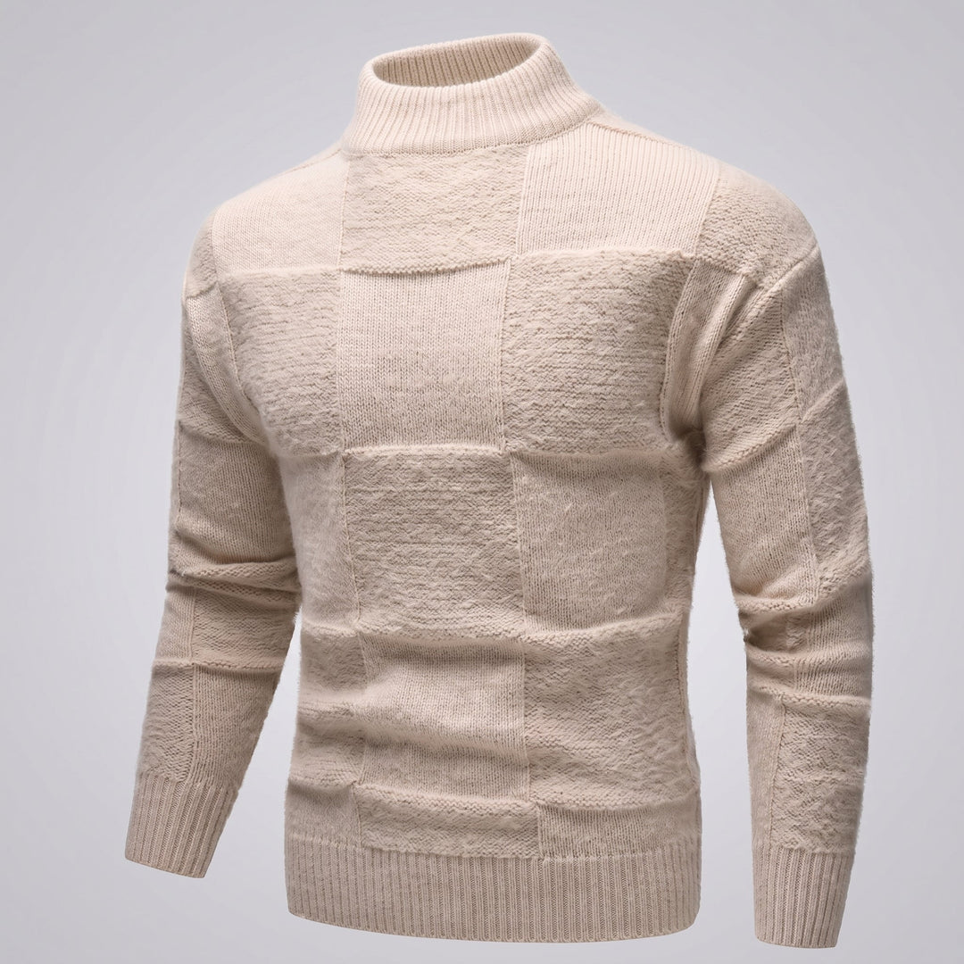 Andreas | Herren Frühlings Figurbetonter Rollkragenpullover