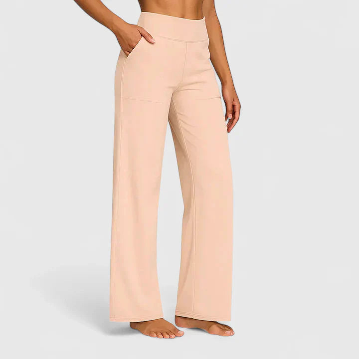 Damen Hose Weit mit Stretchbund