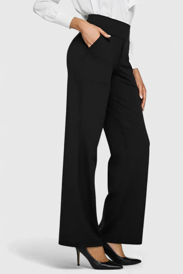 Damen Hose Weit mit Stretchbund
