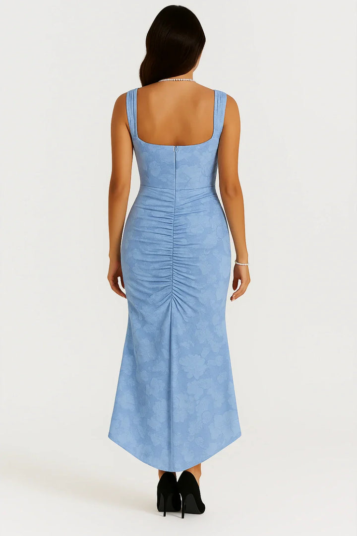 Arabella Kleid – Elegantes Korsett-Maxikleid mit Rüschen