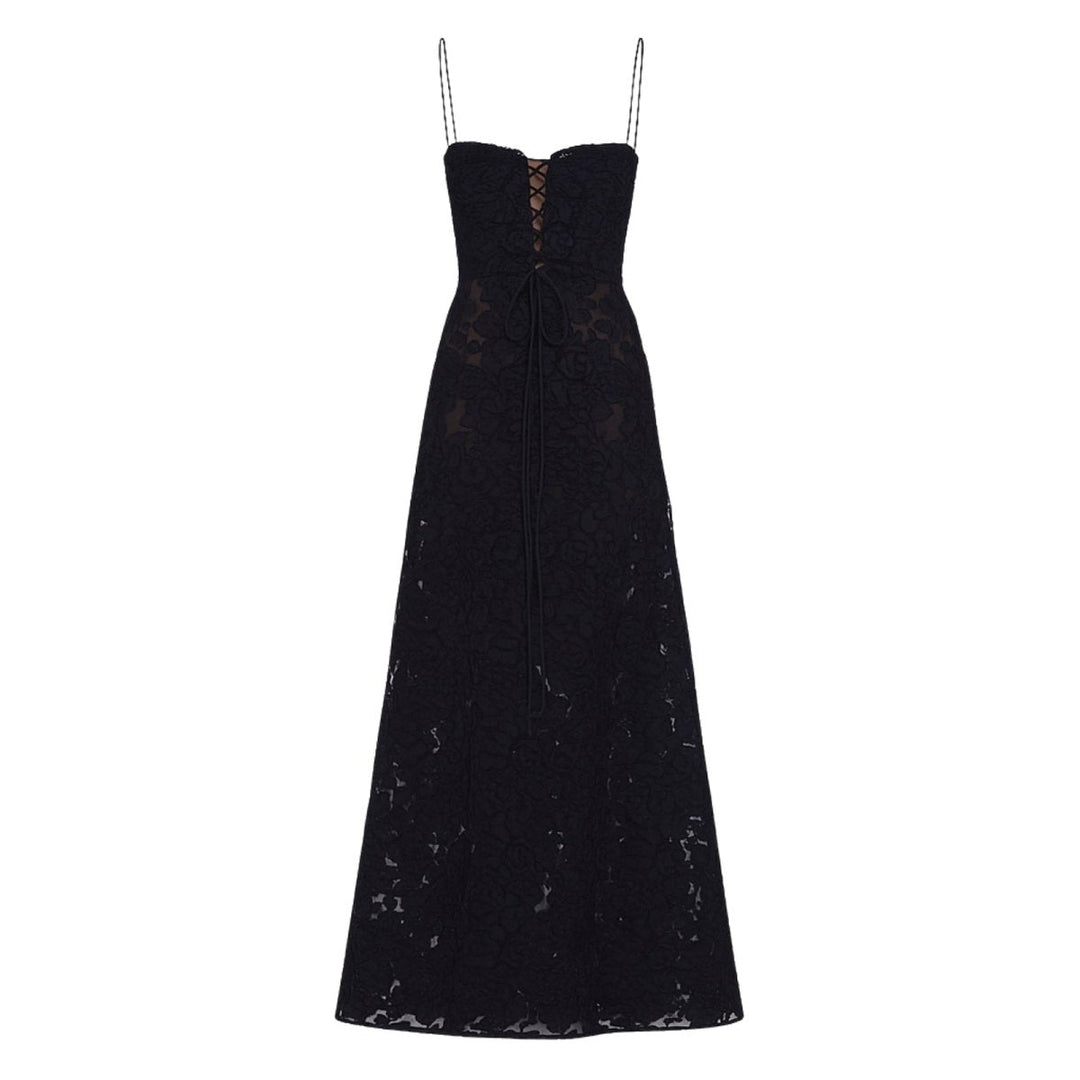 Enchanted Corset Maxi Kleid mit Schnürung am Rücken