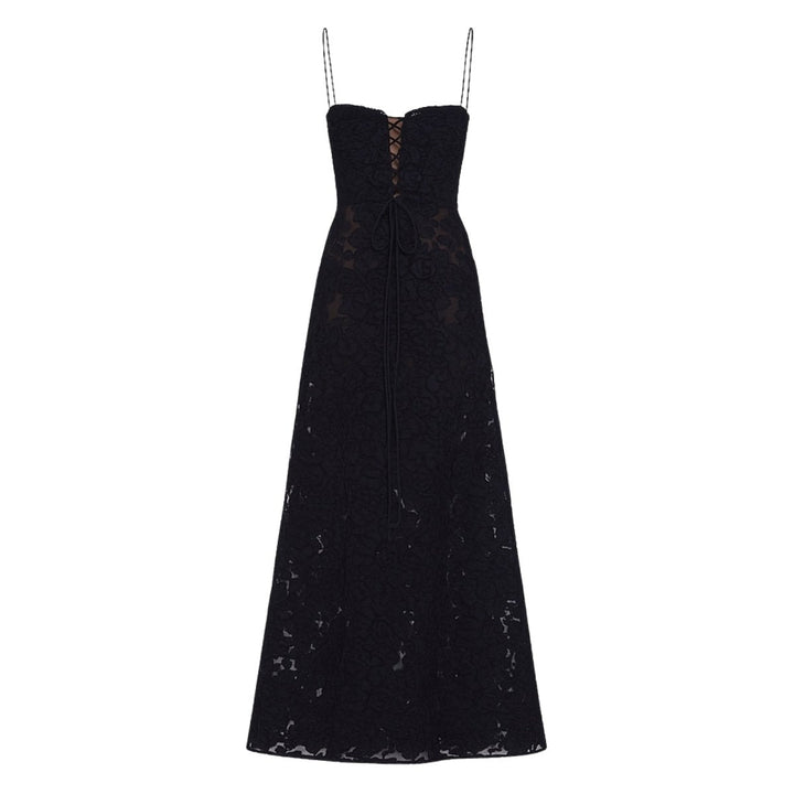 Enchanted Corset Maxi Kleid mit Schnürung am Rücken
